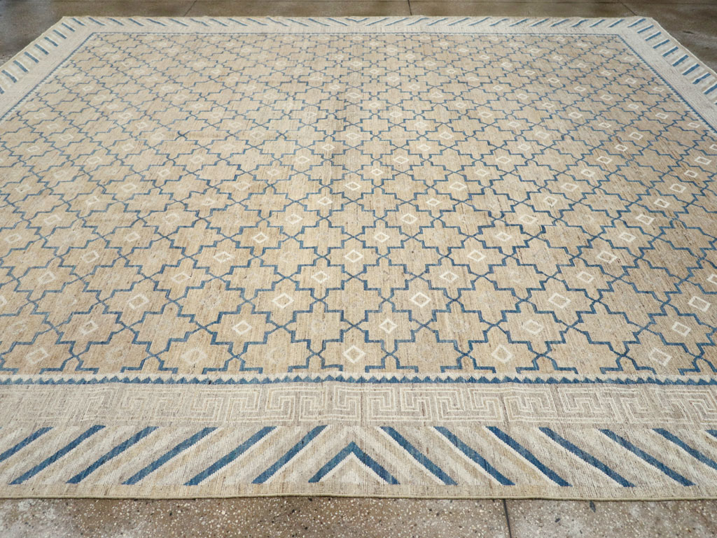 Modern East Turkestan Khotan Large Room Size Carpet, No.32166 - Staging