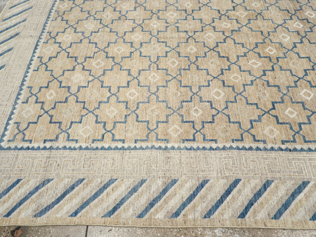 Modern East Turkestan Khotan Large Room Size Carpet, No.32166 - Staging