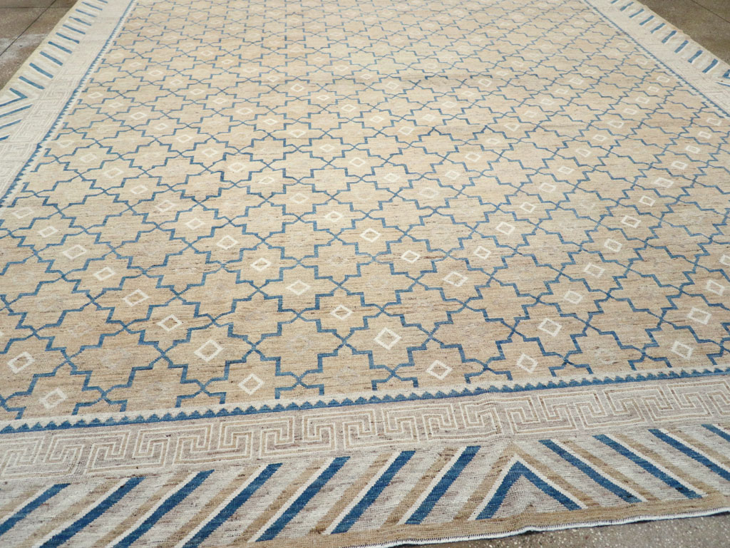 Modern East Turkestan Khotan Large Room Size Carpet, No.32166 - Staging