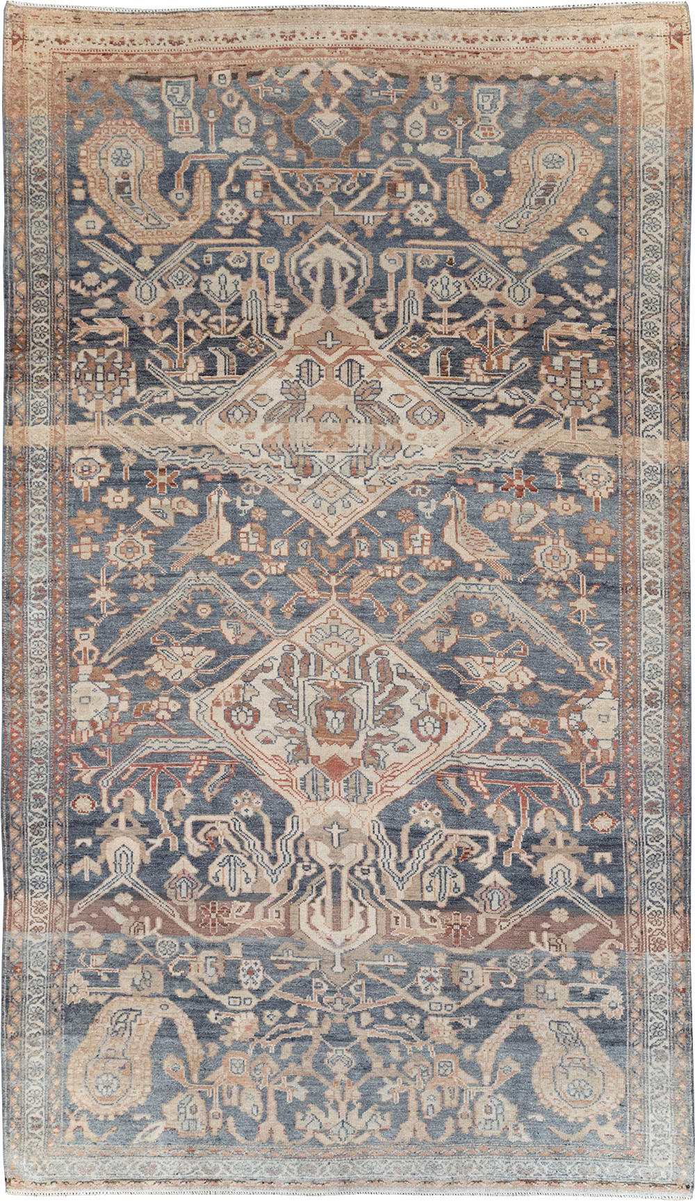 Antique Persian Bakhtiari Gallery Carpet, No.32184 - Staging