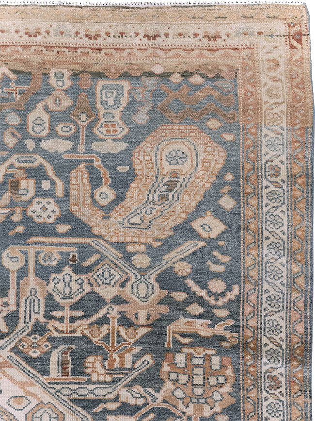 Antique Persian Bakhtiari Gallery Carpet, No.32184 - Staging