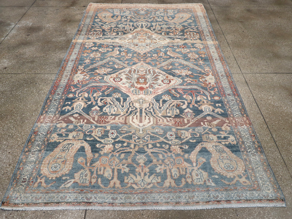 Antique Persian Bakhtiari Gallery Carpet, No.32184 - Staging