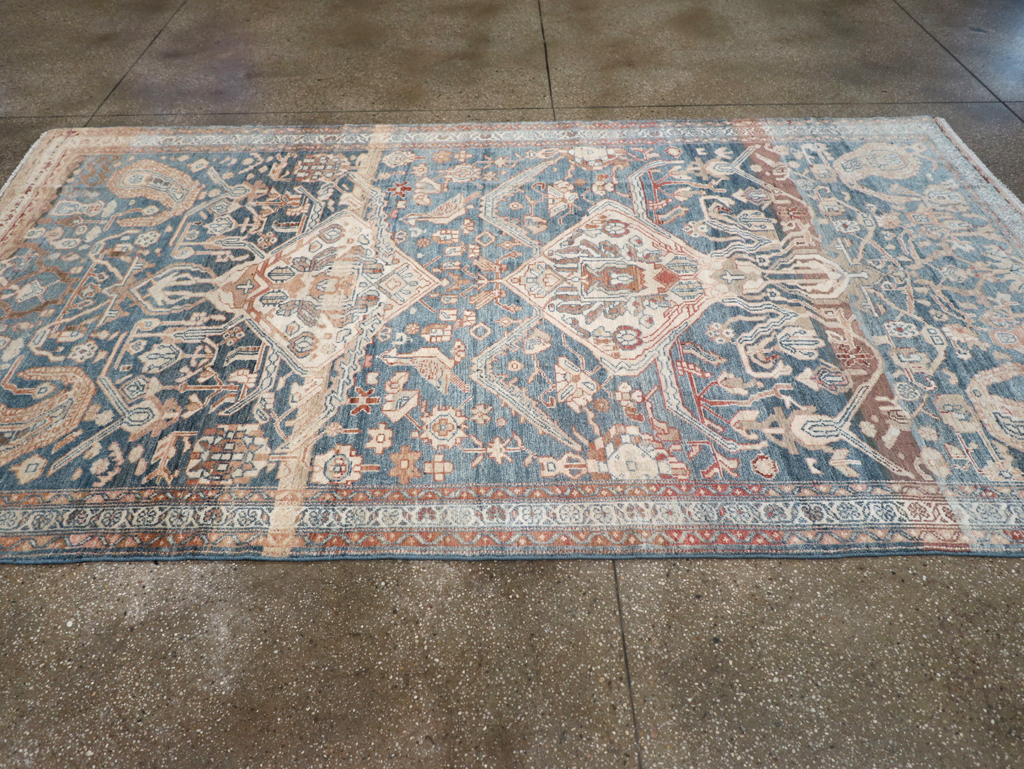 Antique Persian Bakhtiari Gallery Carpet, No.32184 - Staging