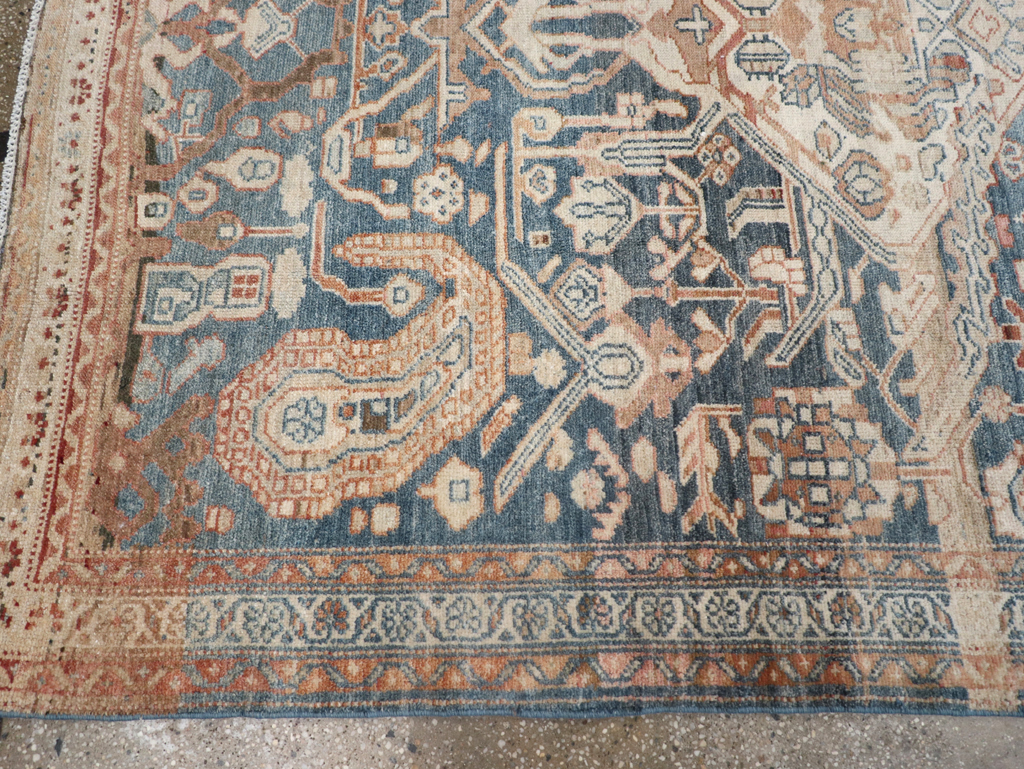 Antique Persian Bakhtiari Gallery Carpet, No.32184 - Staging