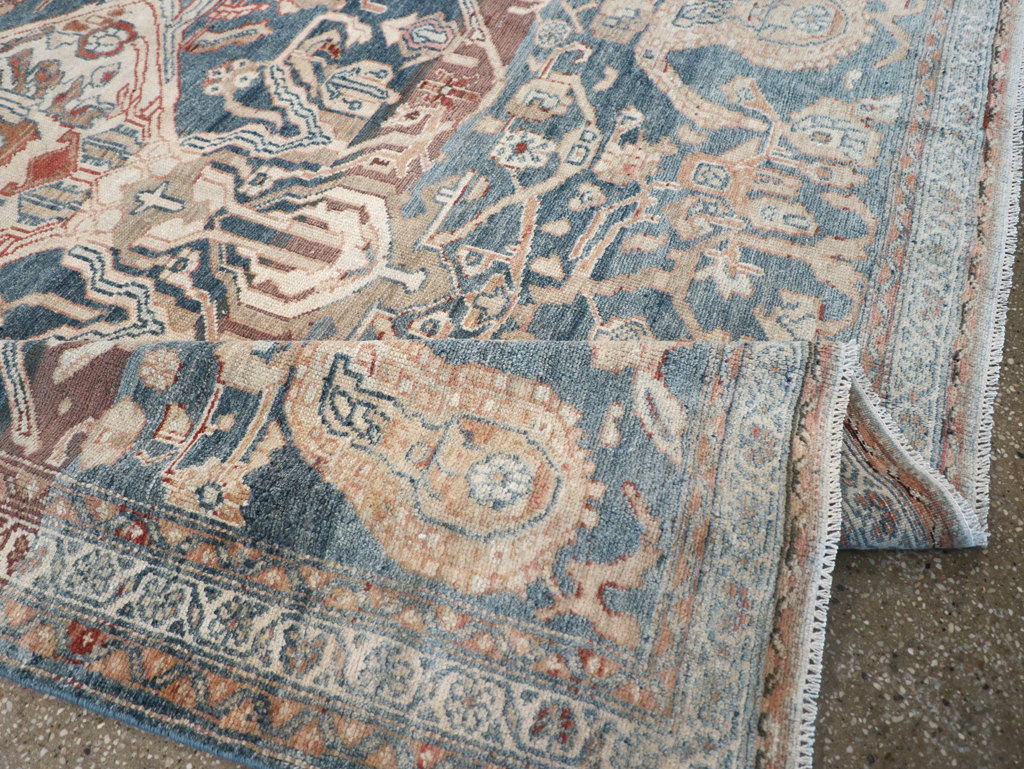 Antique Persian Bakhtiari Gallery Carpet, No.32184 - Staging