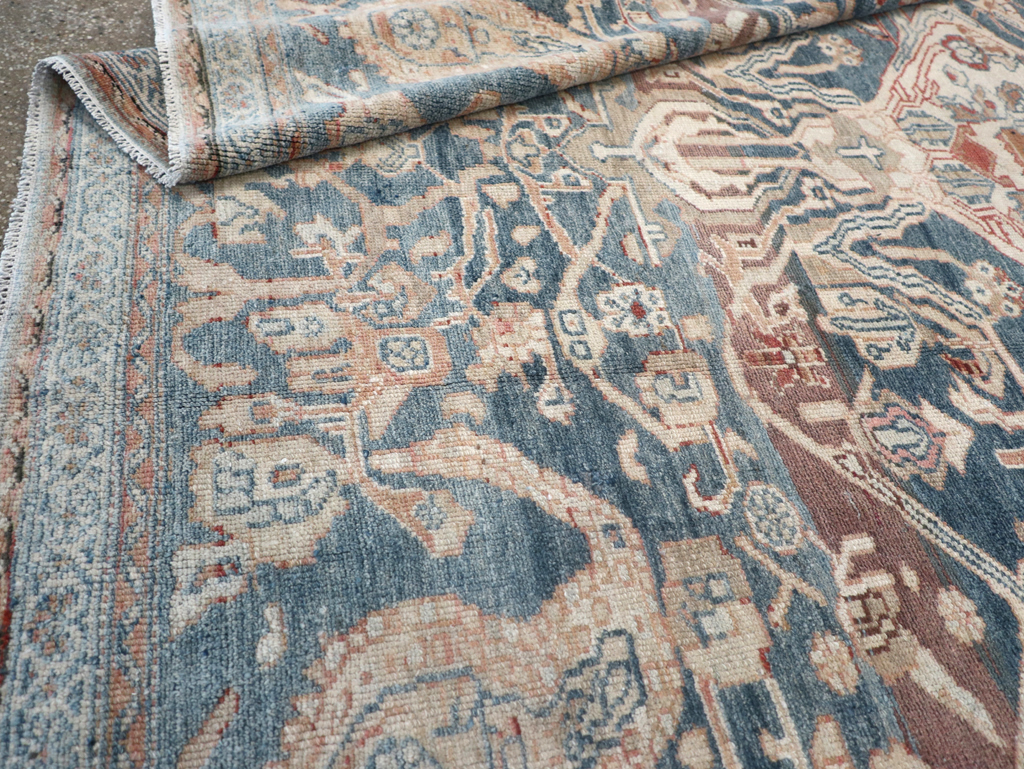 Antique Persian Bakhtiari Gallery Carpet, No.32184 - Staging