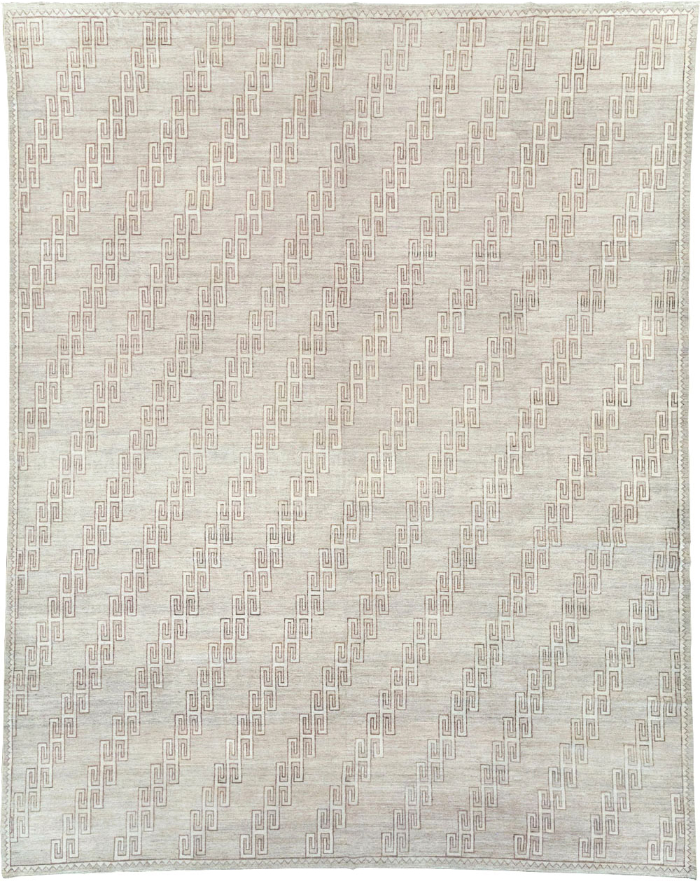 Contemporary East Turkestan Khotan Room Size Carpet, No.32193 - Staging