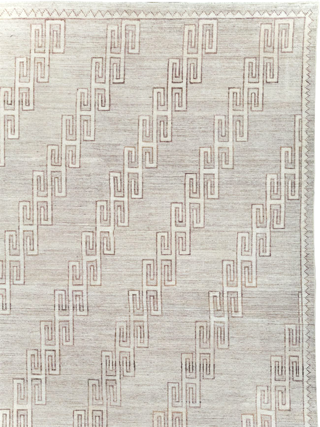 Contemporary East Turkestan Khotan Room Size Carpet, No.32193 - Staging