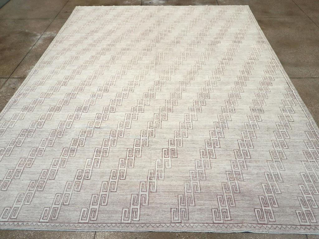 Contemporary East Turkestan Khotan Room Size Carpet, No.32193 - Staging