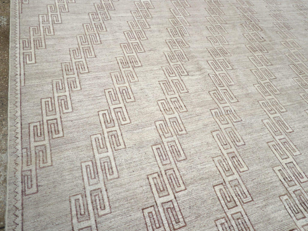 Contemporary East Turkestan Khotan Room Size Carpet, No.32193 - Staging