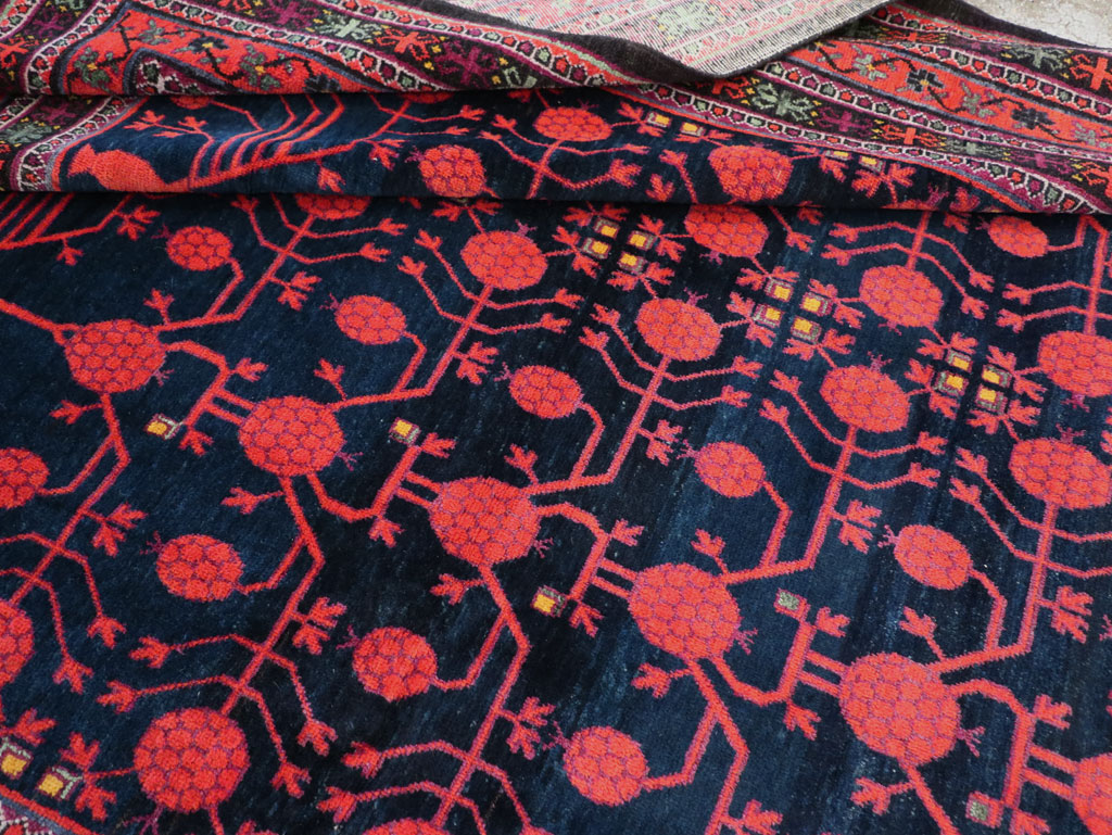 Antique East Turkestan Khotan Long and Narrow Gallery Carpet, No.32195 - Staging