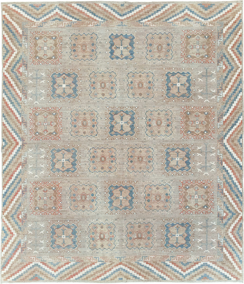 Modern East Turkestan Khotan Small Room Size Carpet, No.32205 - Staging