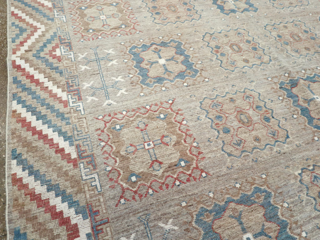 Modern East Turkestan Khotan Small Room Size Carpet, No.32205 - Staging