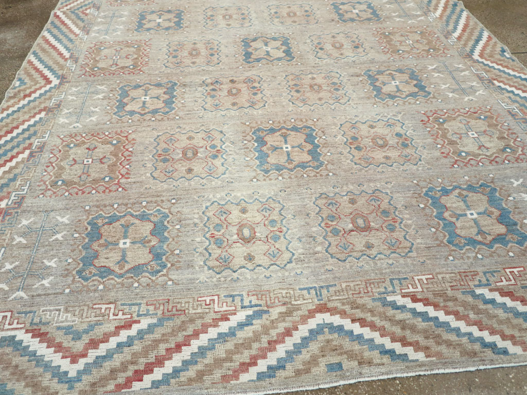 Modern East Turkestan Khotan Small Room Size Carpet, No.32205 - Staging
