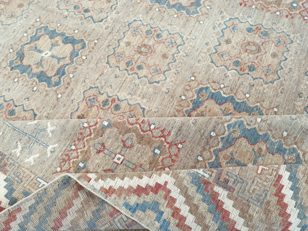 Modern East Turkestan Khotan Small Room Size Carpet, No.32205 - Staging