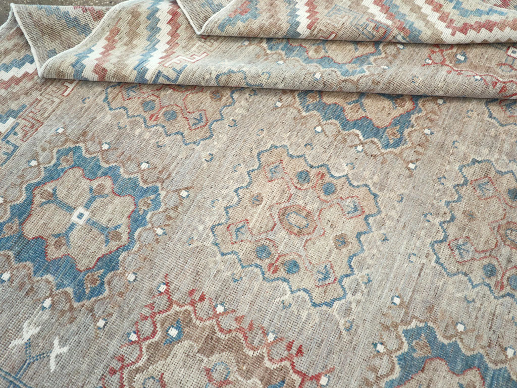 Modern East Turkestan Khotan Small Room Size Carpet, No.32205 - Staging