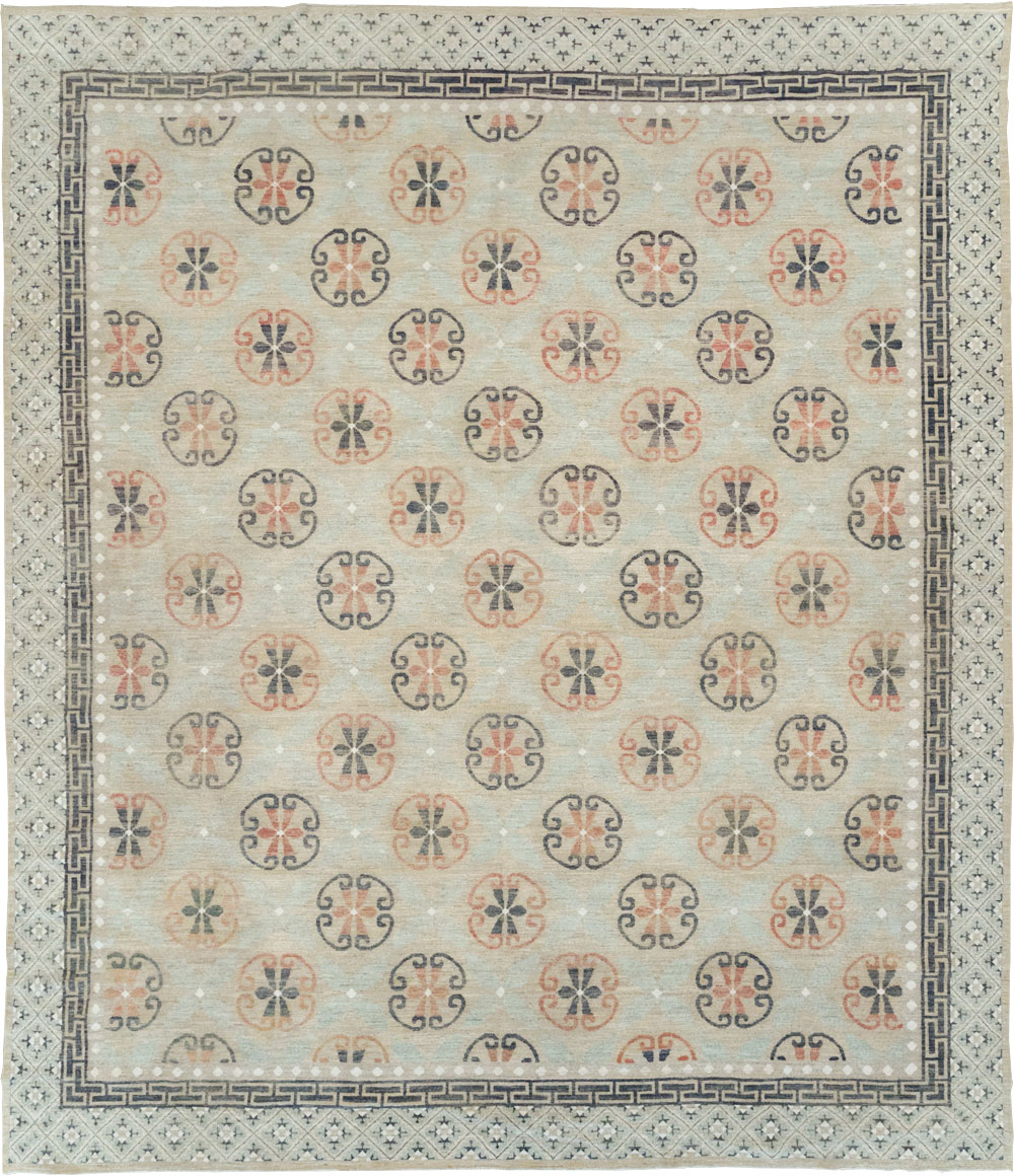 Modern East Turkestan Khotan Large Room Size Carpet, No.32206 - Staging