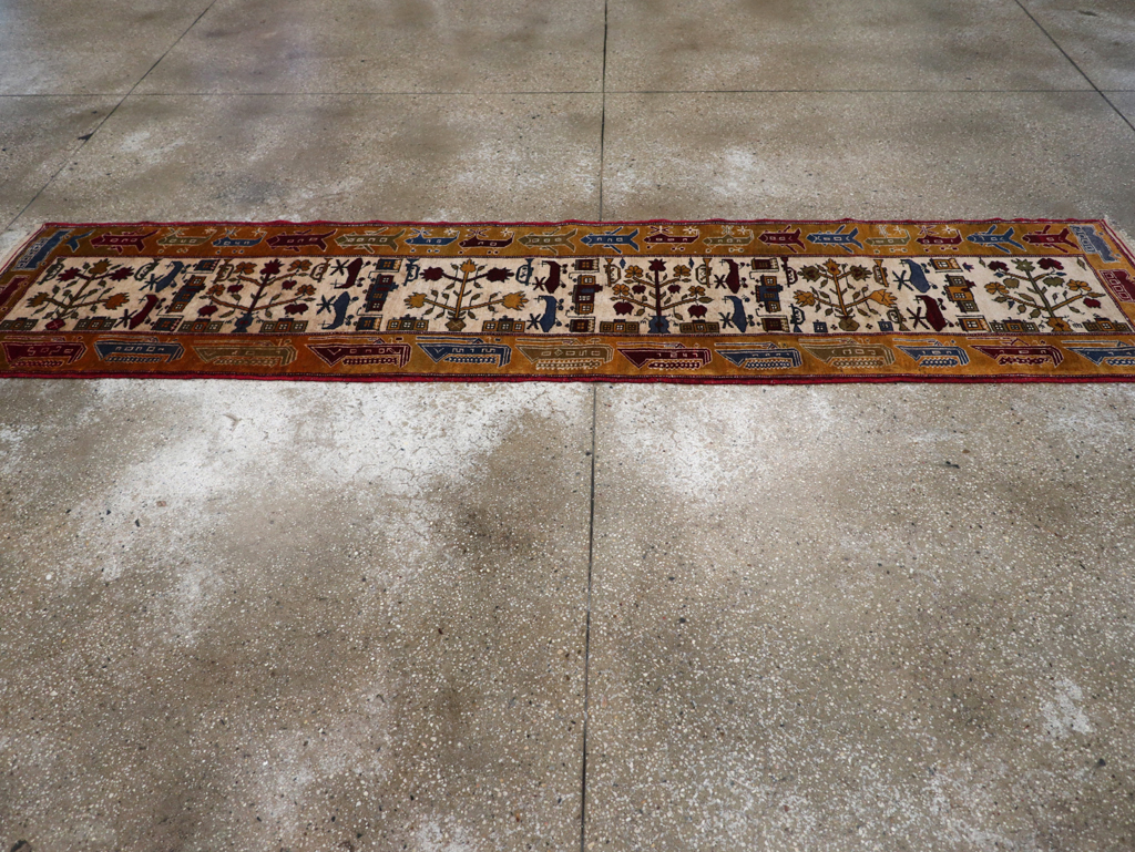 Vintage Afghan War Rug, No.32212 - Staging