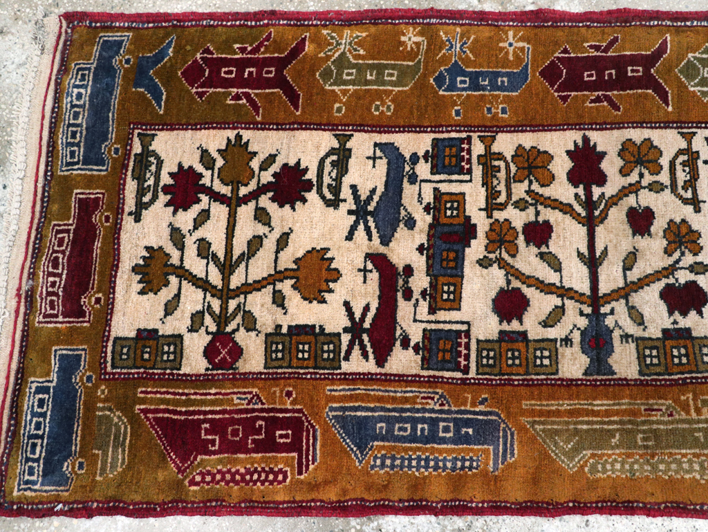 Vintage Afghan War Rug, No.32212 - Staging