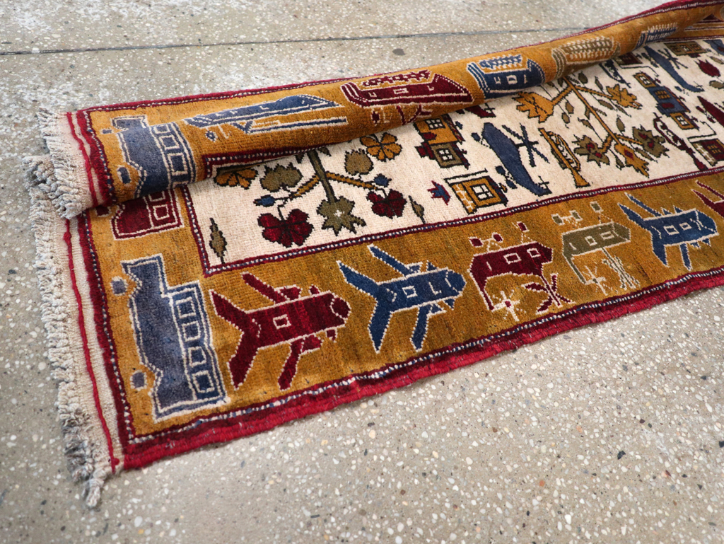 Vintage Afghan War Rug, No.32212 - Staging