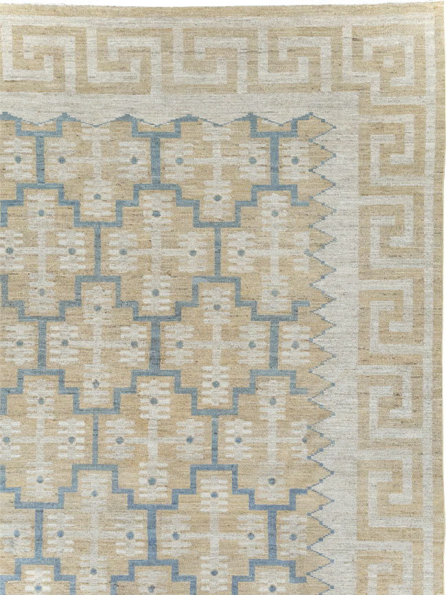 Modern East Turkestan Khotan Large Room Size Carpet, No.32217 - Staging