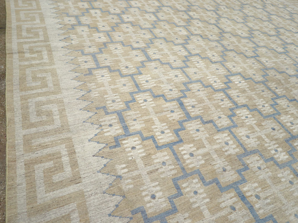 Modern East Turkestan Khotan Large Room Size Carpet, No.32217 - Staging