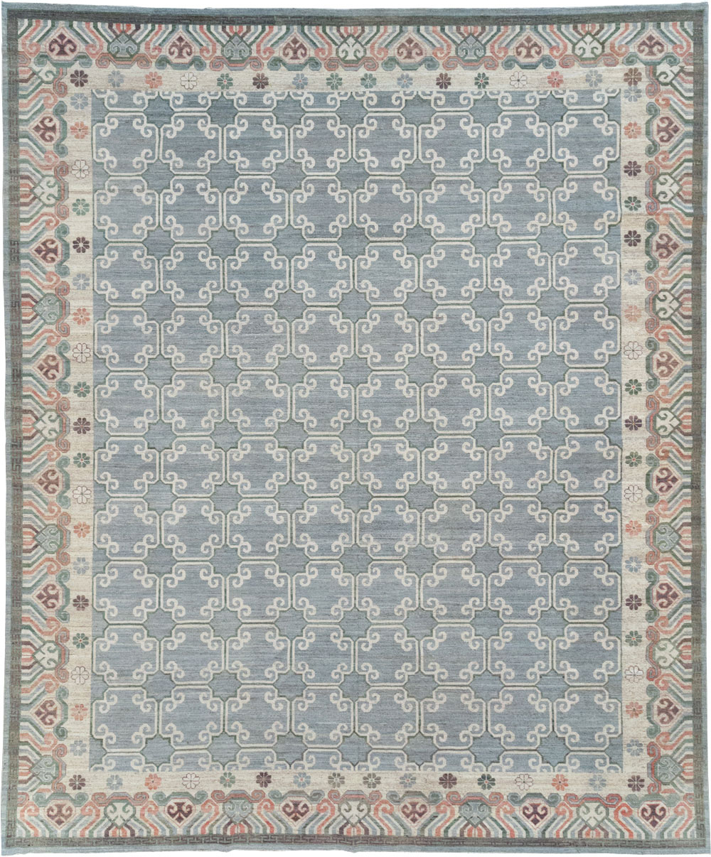 Modern East Turkestan Khotan Large Room Size Carpet, No.32219 - Staging