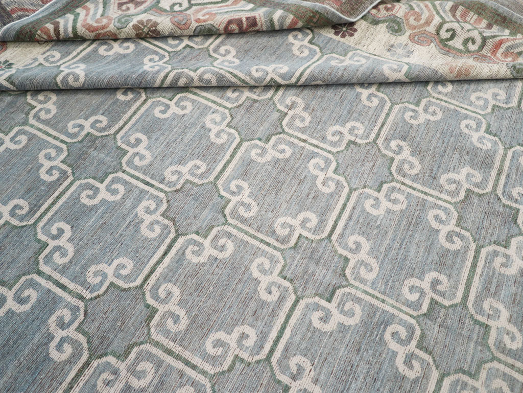 Modern East Turkestan Khotan Large Room Size Carpet, No.32219 - Staging