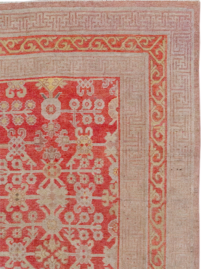 Antique East Turkestan Khotan Gallery Carpet, No.32227 - Staging