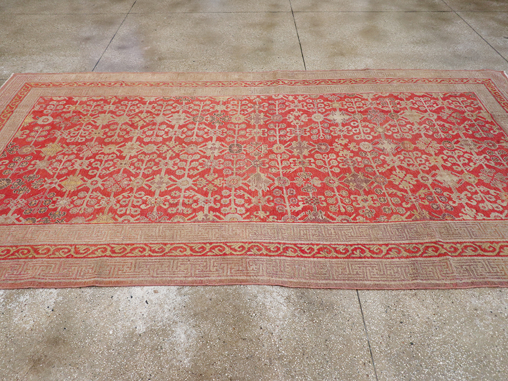 Antique East Turkestan Khotan Gallery Carpet, No.32227 - Staging