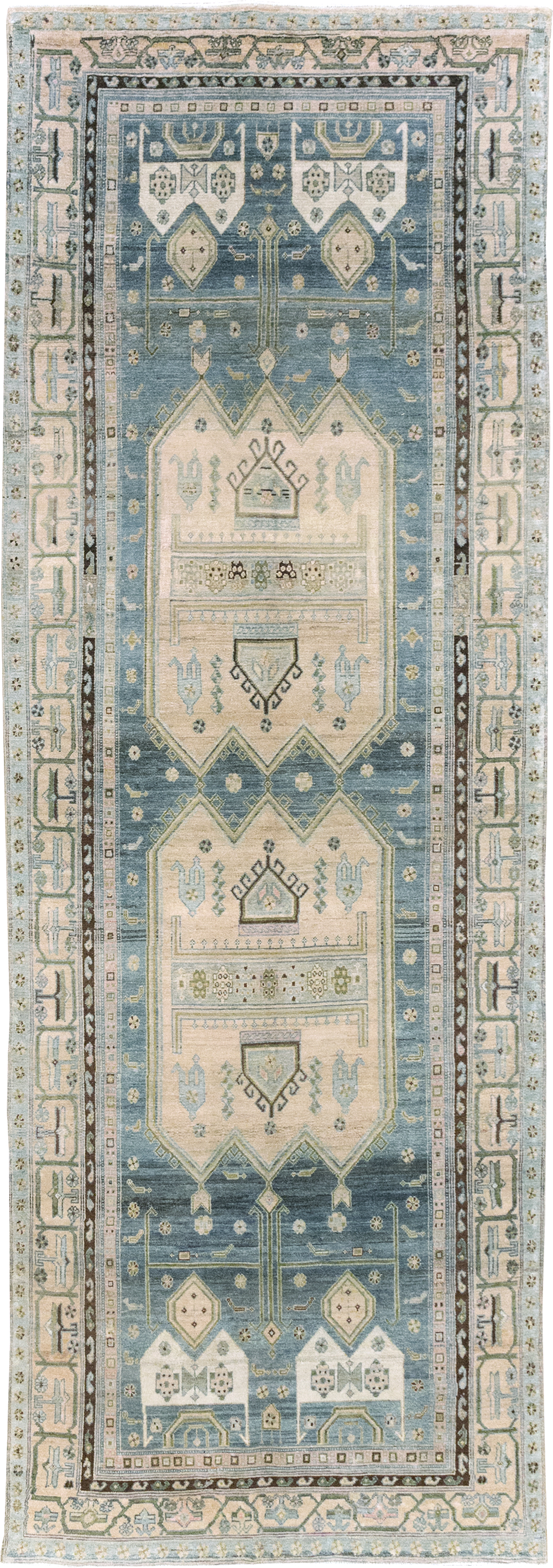 Vintage Persian Kurd Runner, No.32228 - Staging