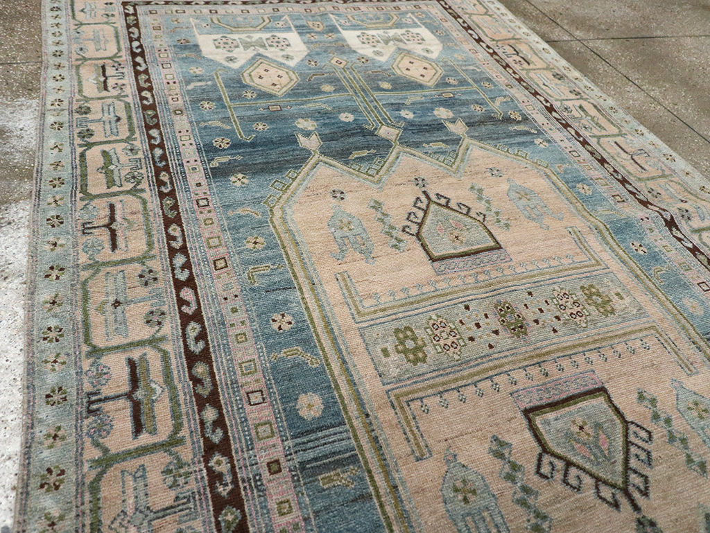 Vintage Persian Kurd Runner, No.32228 - Staging