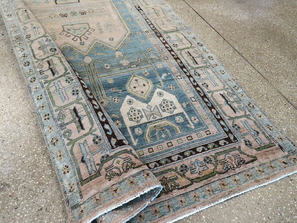 Vintage Persian Kurd Runner, No.32228 - Staging