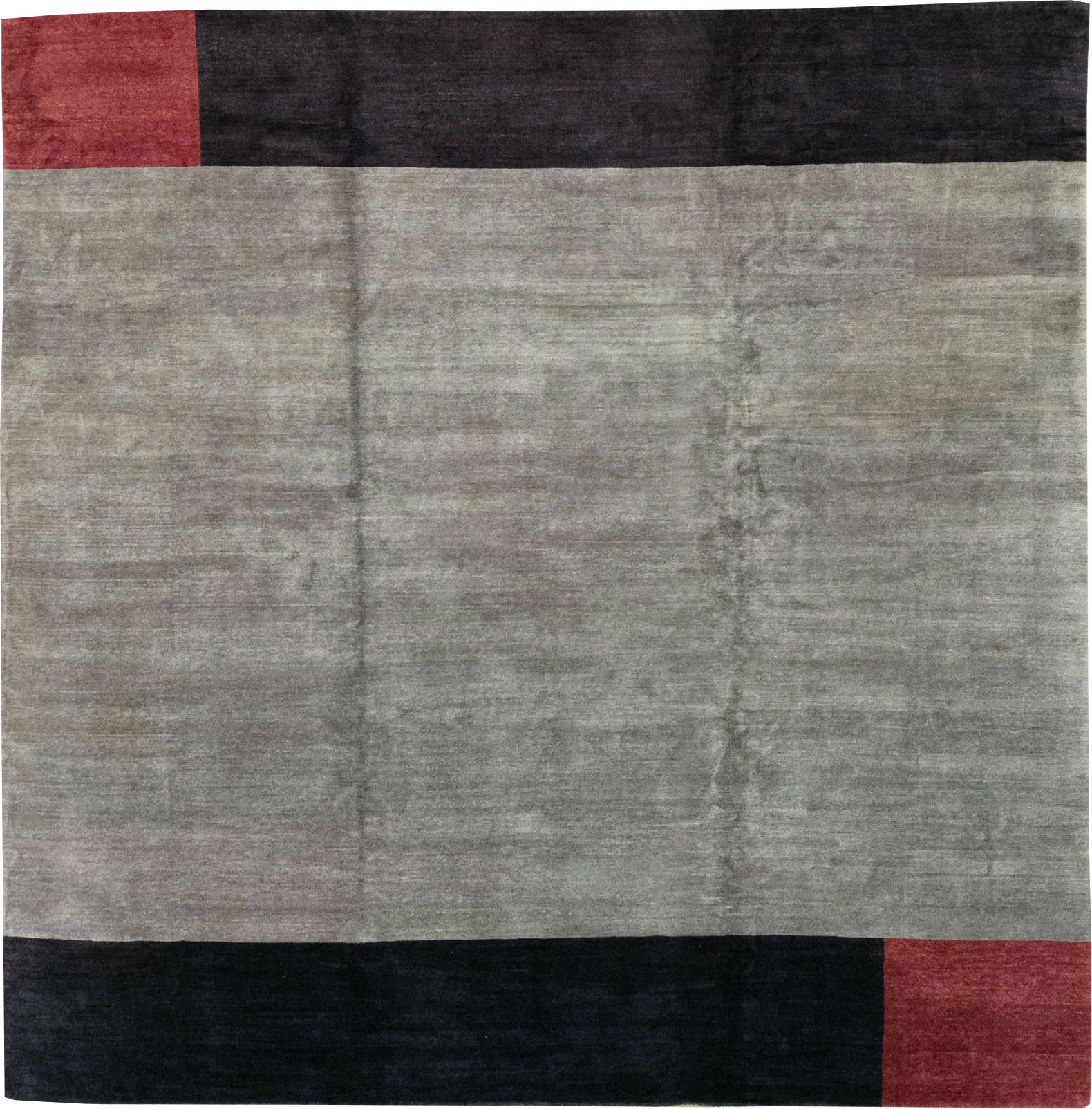 Modern Tibetan Art Deco Style Large Square Carpet, No.32241 - Staging