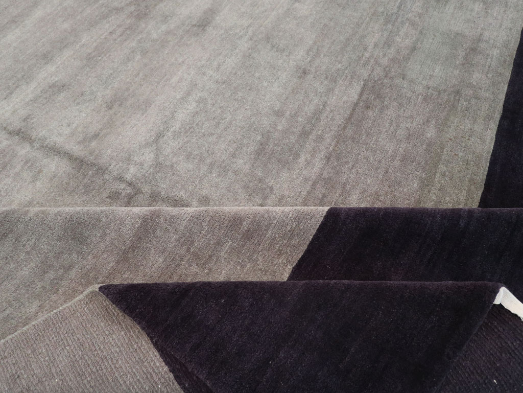 Modern Tibetan Art Deco Style Large Square Carpet, No.32241 - Staging