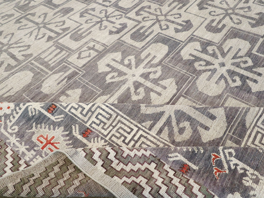 Modern East Turkestan Khotan Large Square Carpet, No.32245 - Staging