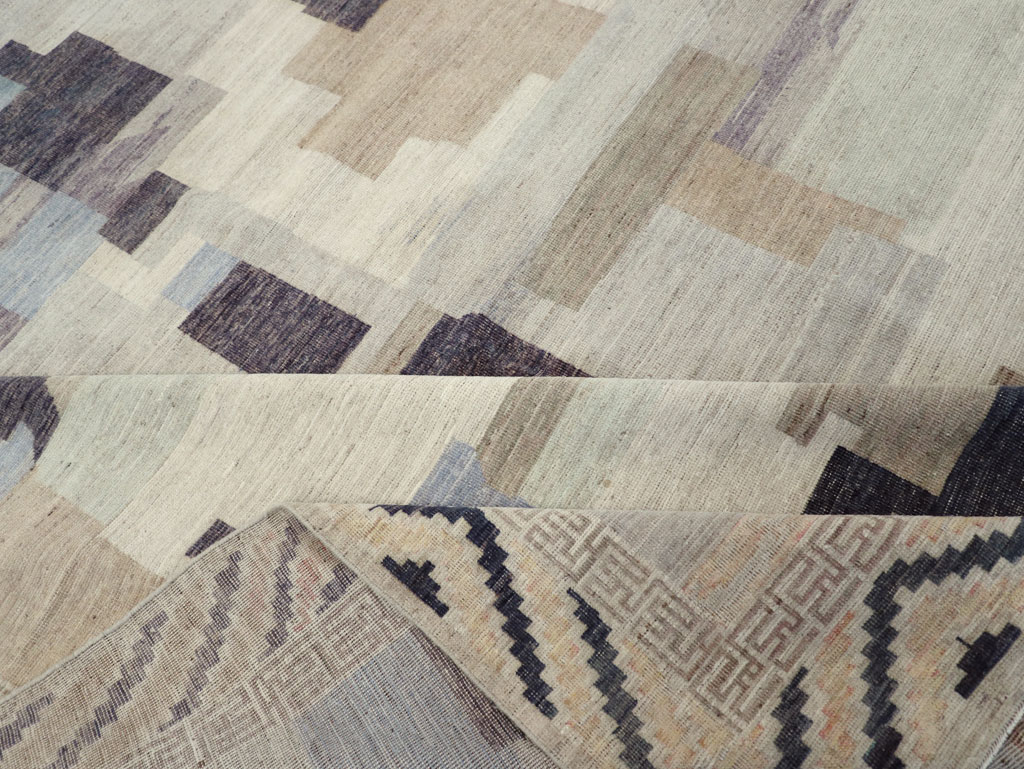 Modern East Turkestan Khotan Room Size Carpet, No.32246 - Staging