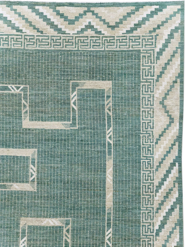 African Tuareg Inspired Modern East Turkestan Khotan Carpet, No.32252 - Staging