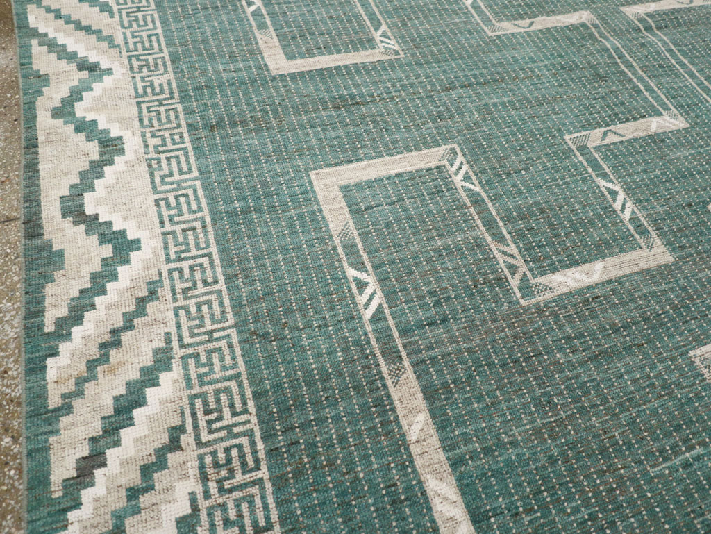 African Tuareg Inspired Modern East Turkestan Khotan Carpet, No.32252 - Staging