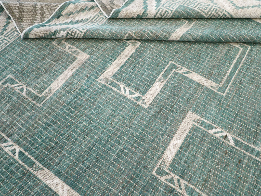 African Tuareg Inspired Modern East Turkestan Khotan Carpet, No.32252 - Staging