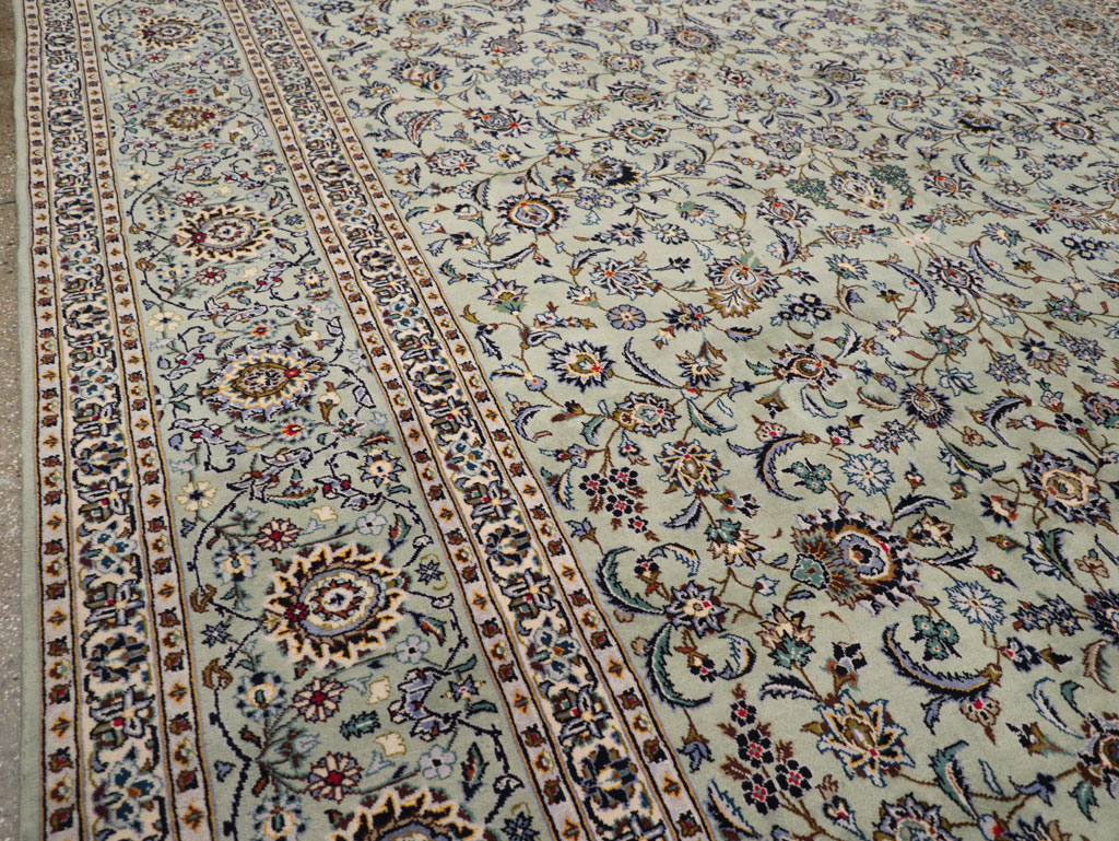 Traditional Persian Kashan Large Carpet, No.32255 - Staging