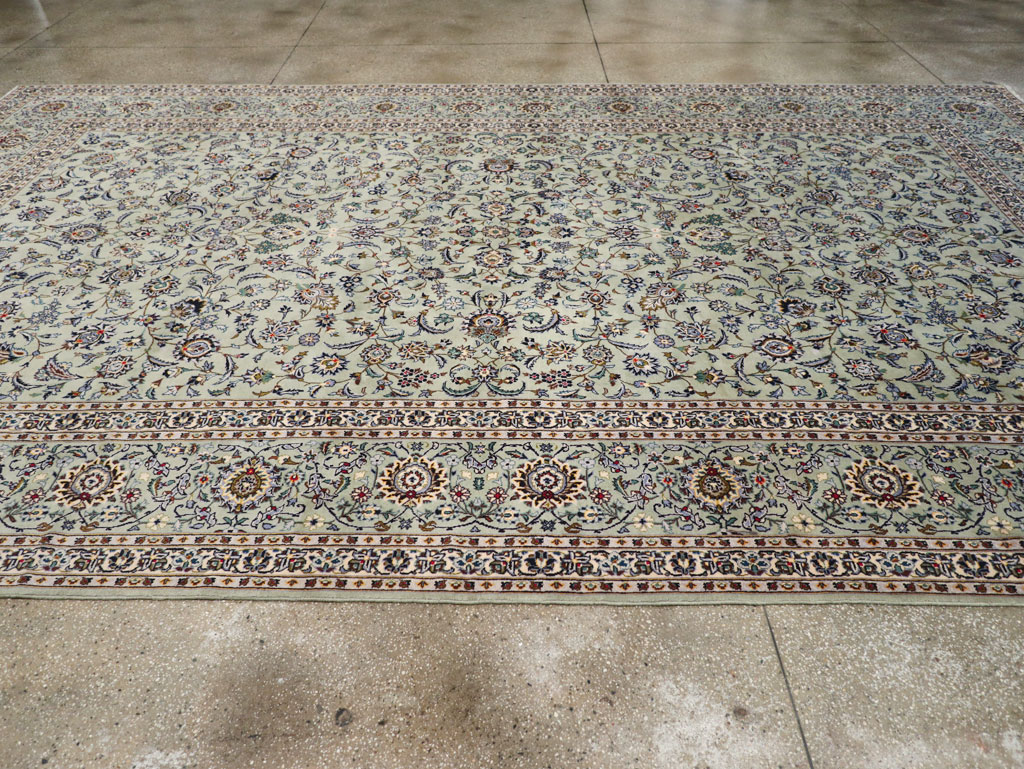 Traditional Persian Kashan Large Carpet, No.32255 - Staging