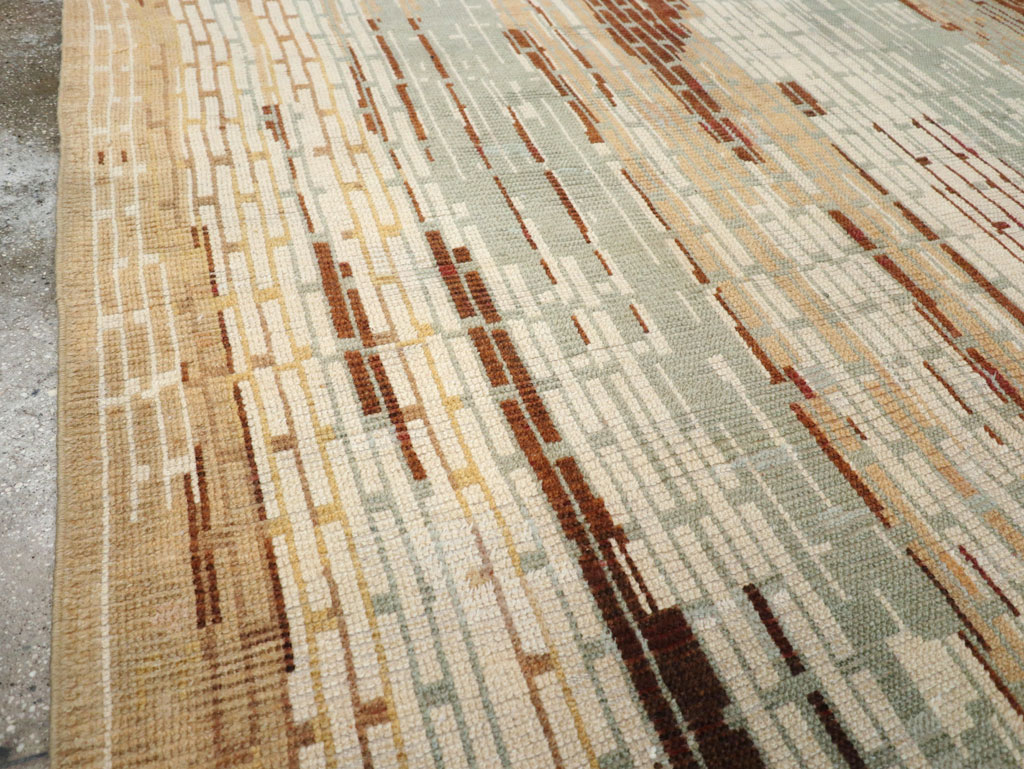 Vintage French Art Deco Small Room Size Carpet, No.32258 - Staging