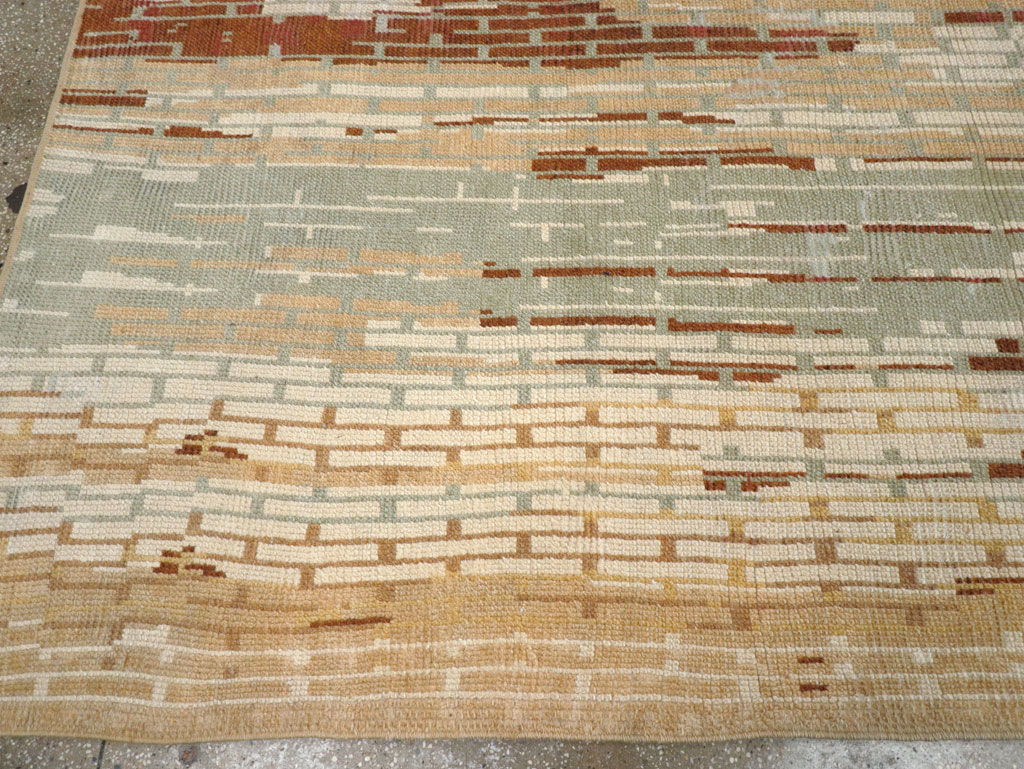 Vintage French Art Deco Small Room Size Carpet, No.32258 - Staging