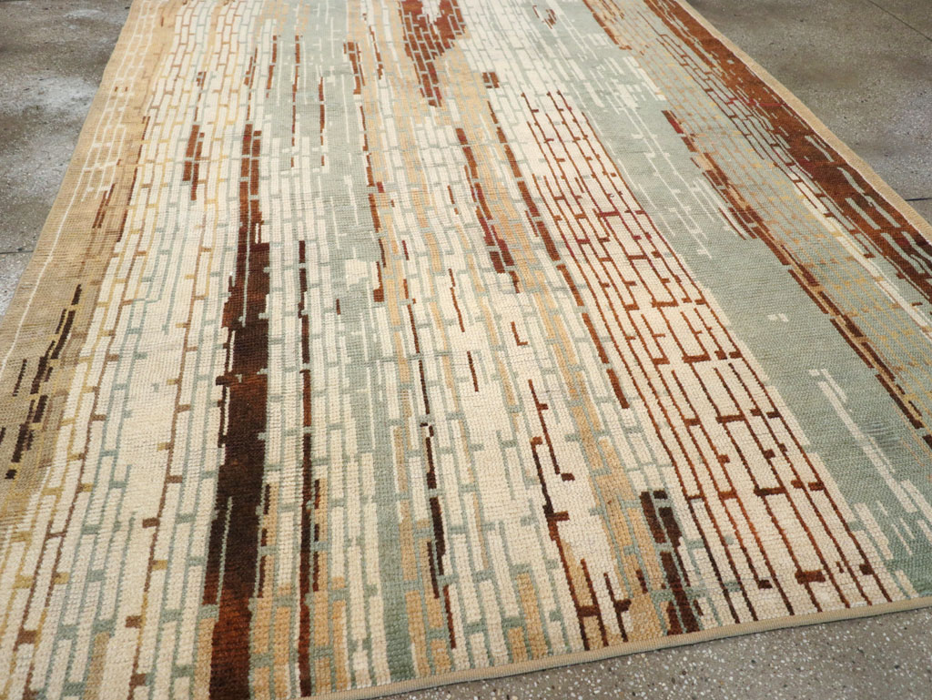 Vintage French Art Deco Small Room Size Carpet, No.32258 - Staging