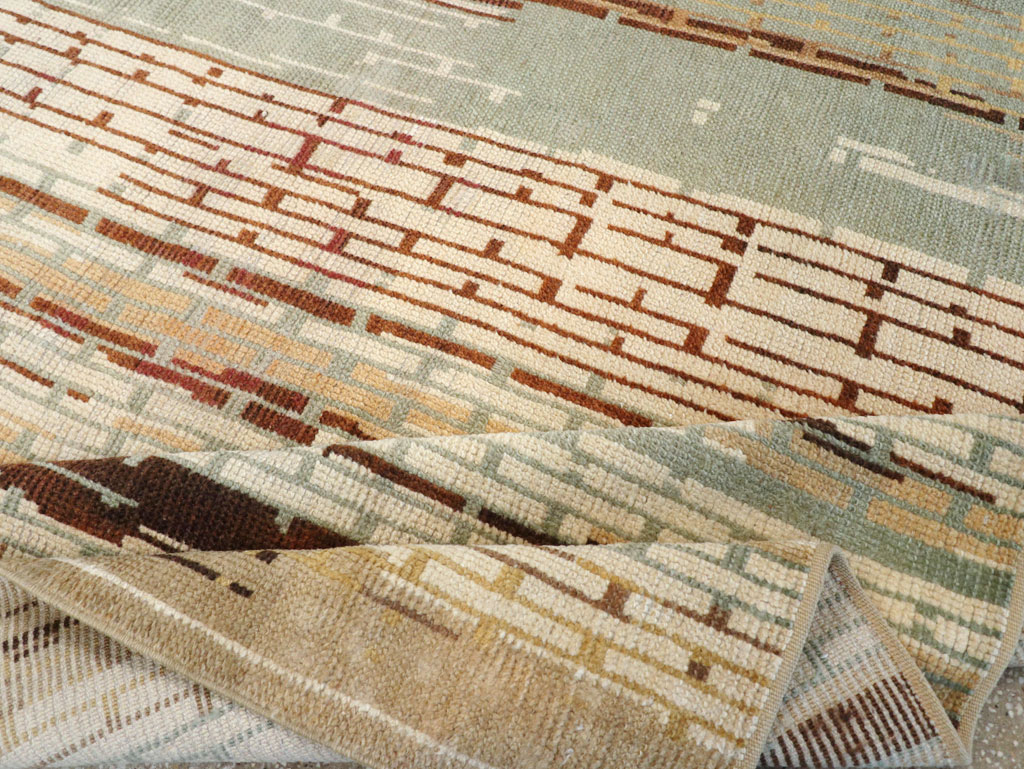 Vintage French Art Deco Small Room Size Carpet, No.32258 - Staging