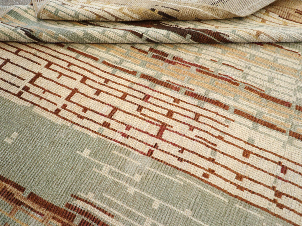 Vintage French Art Deco Small Room Size Carpet, No.32258 - Staging