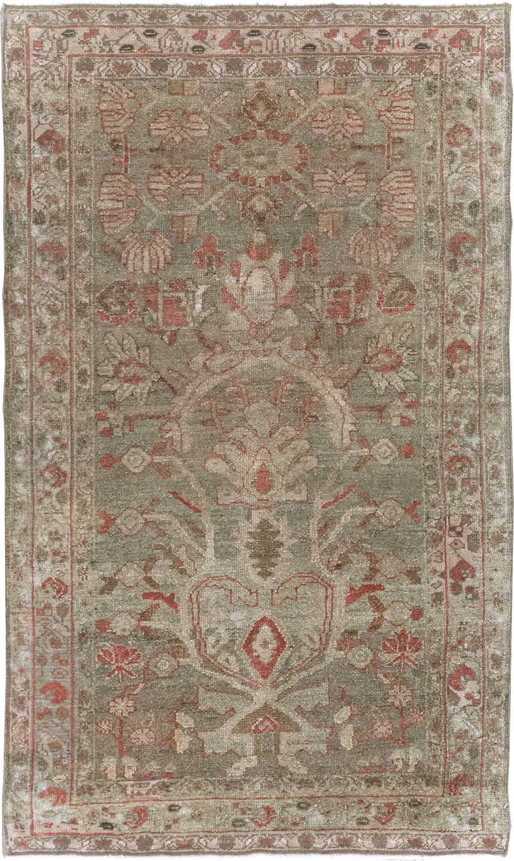 Vintage Persian Malayer Rug, No.32263 - Staging