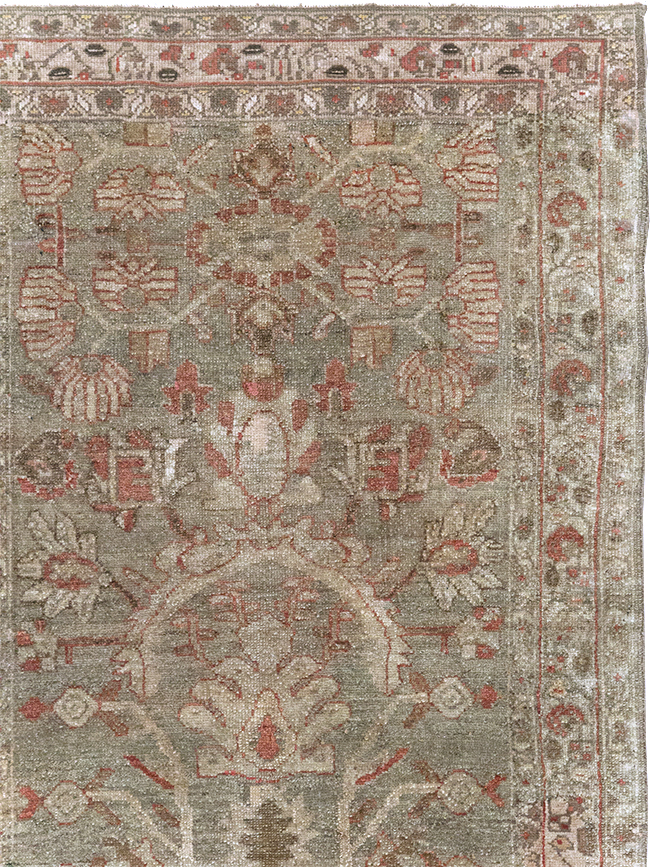 Vintage Persian Malayer Rug, No.32263 - Staging