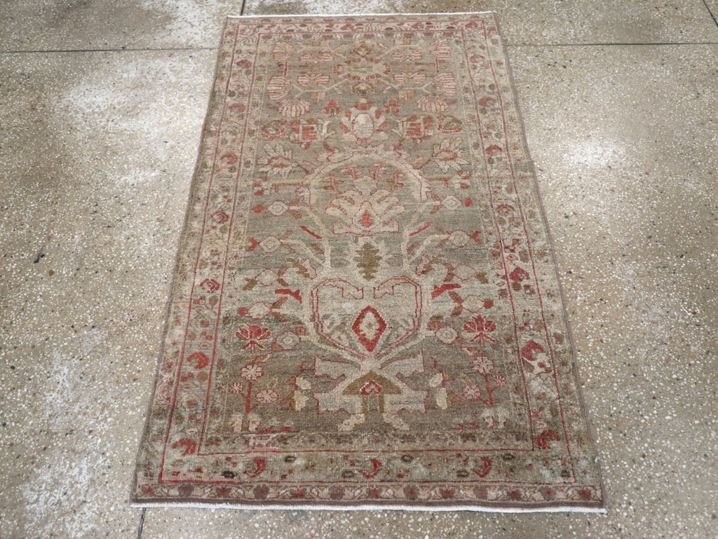 Vintage Persian Malayer Rug, No.32263 - Staging